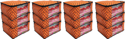 

Kuber Industries Designer " Non Woven Polka Dots Designer Saree Cover Set of 12 Pcs (Orange) " NONWOVENNWSC56(Orange)
