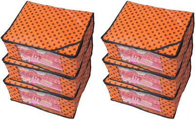 

Kuber Industries Designer " Non Woven Polka Dots Designer Saree Cover Set of 6 Pcs (Orange) " NONWOVENNWSC48(Orange)