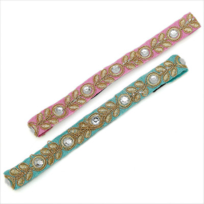 

Dchica Set Of Two Traditional Wear Head Band(Multicolor)