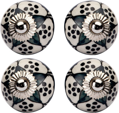 

Amber Shine . Ceramic Door Knob(Multicolor Pack of 4)