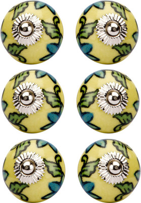 

Amber Shine . Ceramic Door Knob(Multicolor Pack of 6)