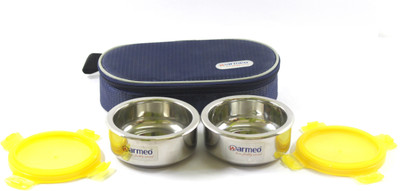 

Lock N Warm Armeo 2PCS 2 Containers Lunch Box(600 ml), Blue