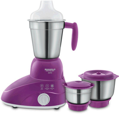 Maharaja Whiteline STELLAR 500 Mixer Grinder(Violet, 3 Jars) available at flipkart for Rs.1955