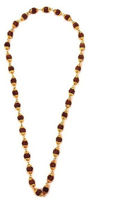 Eshopee Rudraksha Chain One Gram Gold-plated Plated Brass Chain