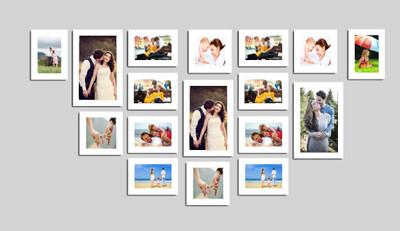 

Swadesi Stuff MDF Photo Frame(White, 17 Photos)