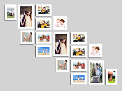 

Swadesi Stuff MDF Photo Frame(White, 17 Photos)