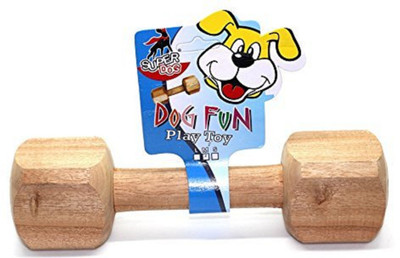 

Foodie Puppies Wooden Dumbbell Wooden Training Aid For Dog
