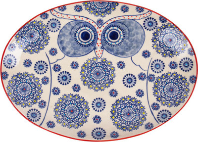 

Chumbak Starry Owl Platter Dinner Plates
