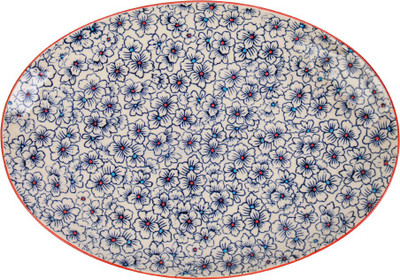

Chumbak Flower Bunch Platter Dinner Plates