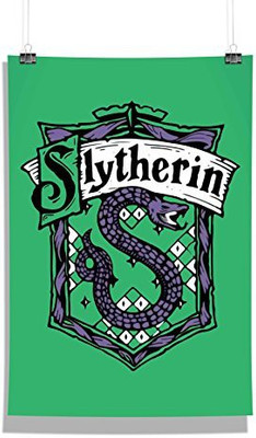 

Official "Harry Potter"- Slytherin , Wall Decor - Home & Office Poster Print Art [ Frame Not Included ] , licensed by Warner Bros Photographic Paper(18 inch X 12 inch, Rolled)