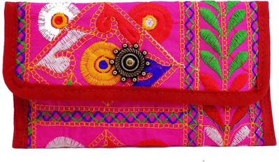 

Bagaholics Ethnic Raw Silk Saree Clucth Waist Clip Ladies Pouch Mobile Pouch(Multicolor)