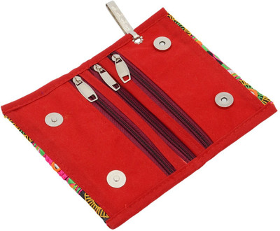 

Bagaholics Ethnic Raw Silk Saree Clucth Waist Clip Ladies Pouch Mobile Pouch(Multicolor)