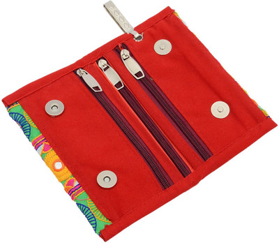 

Bagaholics Ethnic Raw Silk Saree Clucth Waist Clip Ladies Pouch Mobile Pouch(Multicolor)