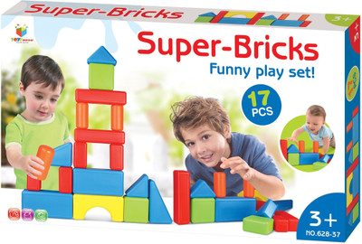 

Toys Bhoomi Role & Pretend Play Build Your Own Stacking House with Jumbo Super-Bricks for Junior Builders