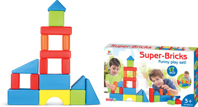 

Toys Bhoomi Jumbo Super-Bricks Building Blocks(Multicolor)