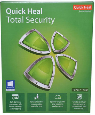 

Quick Heal Total Security 10 User 1 Year(CD/DVD)