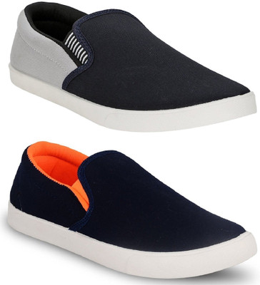 

Chevit Men's Combo Pack of 2 Sneakers For Men(Blue, Black