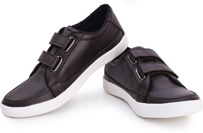 

Rozo Welcrow Loafer Canvas Shoes For Men(Brown