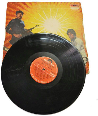

Artlivo VINTAGE Gramophone Record - Sholay (With Cover) Decorative Showpiece - 1 cm(Plastic, Multicolor)