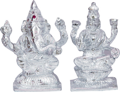 

MAHALAXMI TRADERS SUBHDATA Decorative Showpiece - 11.5 cm(Silver Plated, Silver)