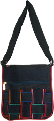 

DNS DESIGNER COLLECTION Girls Casual Multicolor Denim Tote