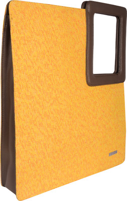 

Veuza Women Casual Yellow Leatherette Tote