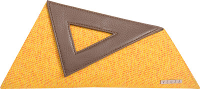 

Veuza Women Casual Yellow Leatherette Clutch
