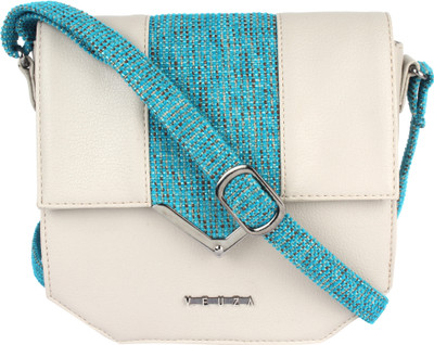 

Veuza Women Casual Blue Leatherette Sling Bag