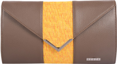 

Veuza Women Casual Brown Leatherette Clutch