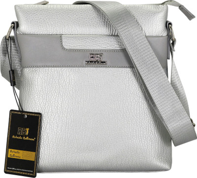 

Roberto Ballmore Boys & Girls Formal Silver Leatherette Sling Bag