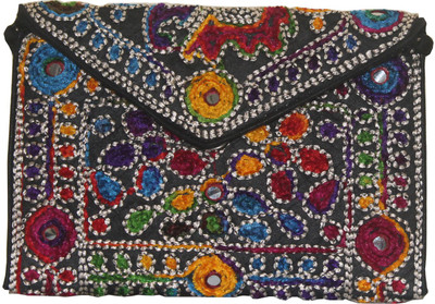 

owu Women Casual Multicolor Cotton Clutch