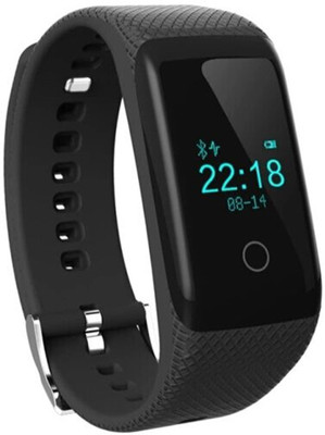 

ZVR ZVR Fitness Band HEART RATE MONITOR BLUETOOTH CALL NOTIFICATION 3D Pedometer Calorie Monitor band tracker touch button Smartwatch(Black Strap L)