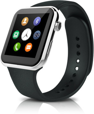 

SYL Presenting Bluetooth Smartwatch with Sim- Card Support Compatible with Iphon.e Silver Smartwatch(Silver Strap Free Size)