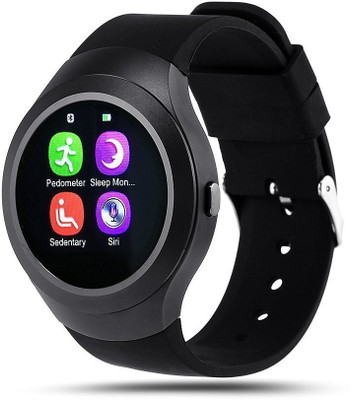 

Mobile Link All Android SmartPhone Compatible Smartwatch(V8-1 Black) black Smartwatch(Black Strap Regular)