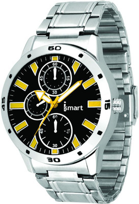 

Ismart Mens & Boys Formal Wrist Watch White Smartwatch(Silver Strap 1)