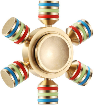 

Skovin Metal Figet Spinner Anti Anxiety Toy(Gold)