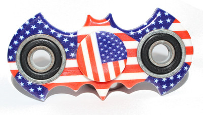 

Premium Store American Flag Print Bat Shape Metal Fidget Spinner(Multicolor)