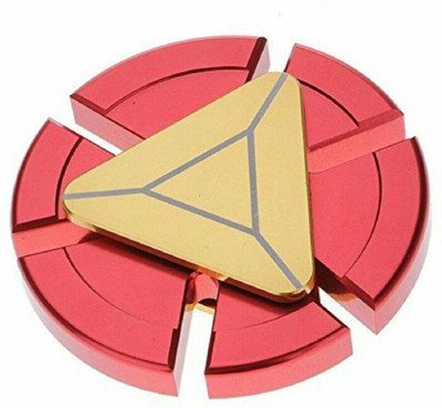 

Skovin Iron Men Metal Figet Spinner Anti Anxiety Toy(Gold, Red)