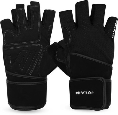 

Nivia Sniper Sports Climbing Gloves (M, Black)