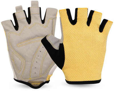 

Nivia Sniper Sports Climbing Gloves (S, Yellow)