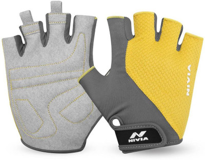 

Nivia Coral Cycling Gloves (S, Yellow, Grey), Grey;yellow