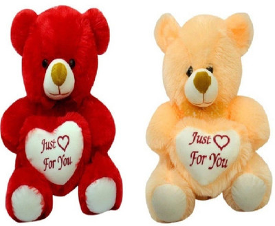 

Samayra Toys Combo of Red & Cream Teddy bear 2 Feet - 60 cm(Red, Cream), Cream;red