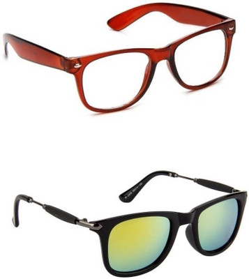 Amour-Propre Wayfarer Sunglasses(Clear, Green)