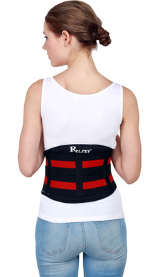 

Relief LumboOne Ultra-Light LS Belt with Double Pull (XL) (Ultra-Light Standard) Back Support (XL, Black/Red)