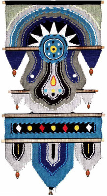 

h r enterprise Hand loom Cotton wall Hanging for home Decor 27 Tapestry Tapestry(Multicolor)