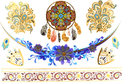 

Gemmas Fashion Metallic Floral Paterns Design(Metallic Floral Paterns Design)