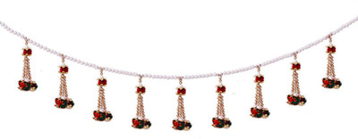 

Creativity Centre Designer Pearl N Golden Beads Door Hanging Toran