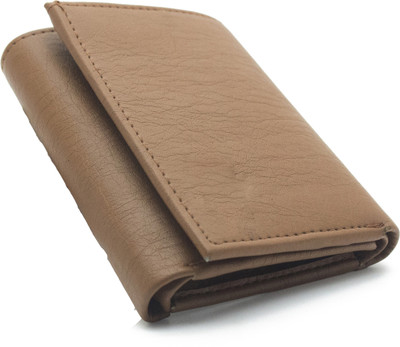 

Coovs Men Tan Genuine Leather Wallet(6 Card Slots)