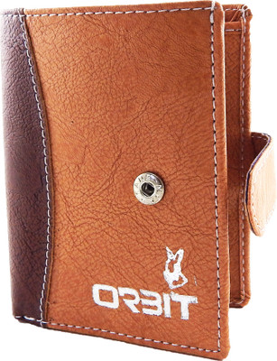 

Orbit Men Khaki Genuine Leather, Fabric Card Holder(12 Card Slots), Rust