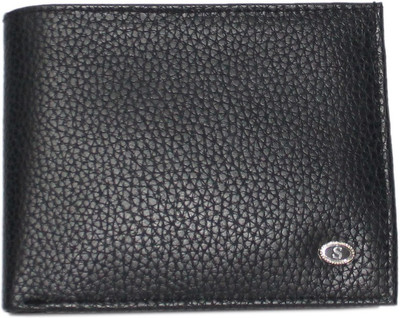 

GlobusMM Men Black Artificial Leather Wallet(3 Card Slots), Black;brown